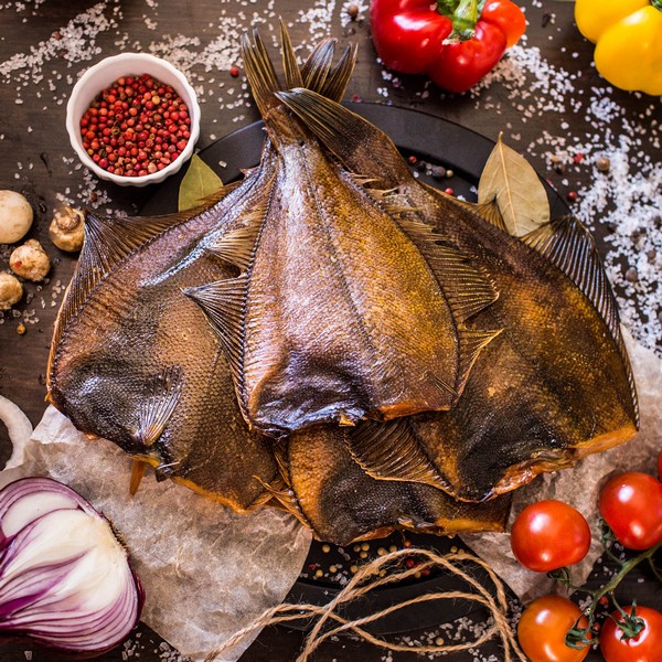 Камбала холодного копчения без головы