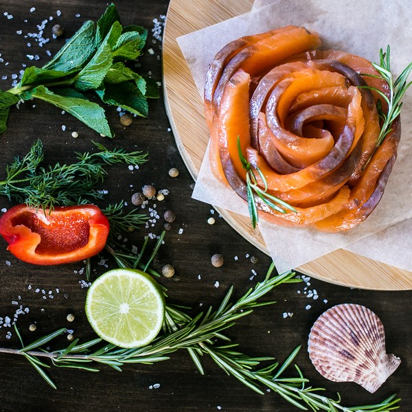 Филе форели холодного копчения (нарезка)