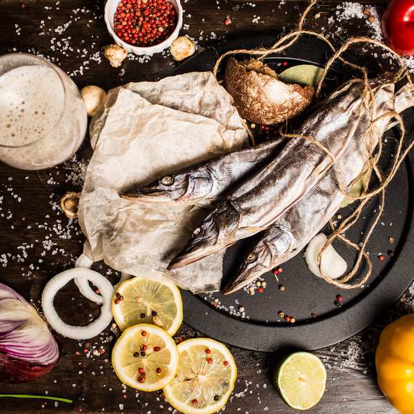 Щука вяленая непотрошеная